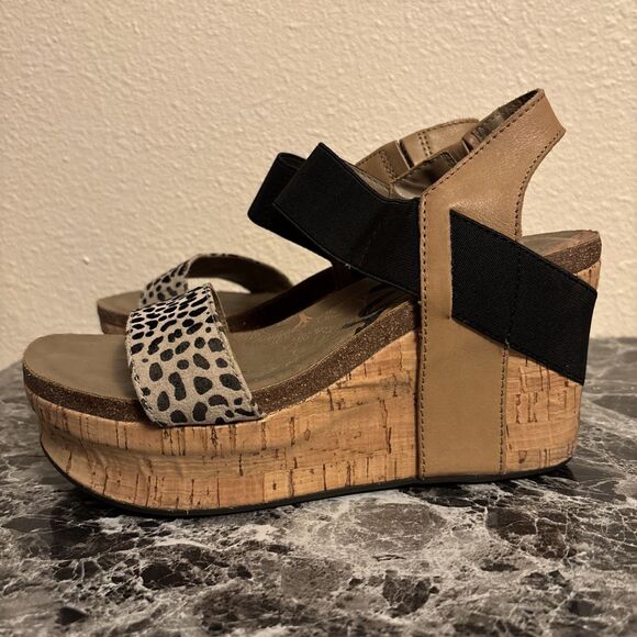 $125 Women’s OTBT Cork Bushnell Wedge Sandals Size 7.5 - Picture 4 of 7